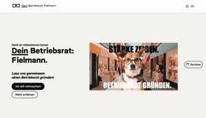 Screenshot der Webseite von Betriebsrat: Fielmann.