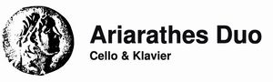 Logo und Schriftzug des Ariarathes Duo.